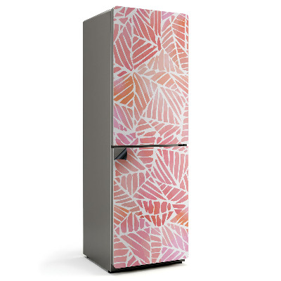 Mata magnetyczna na lodówkę Liściasty motyw w pastelowych odcieniach