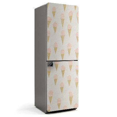 Mata magnetyczna na lodówkę Lody w rożkach ilustracja