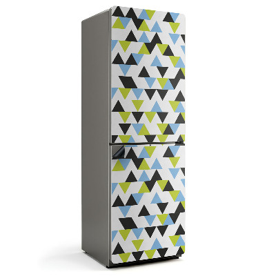 Mata magnetyczna na lodówkę Energetyczny motyw trójkątnych kształtów