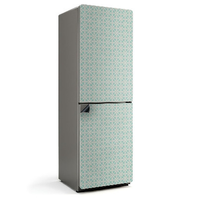 Mata magnetyczna na lodówkę Wzór kratkowy w stylu geometrycznym