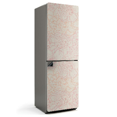 Mata magnetyczna na lodówkę Kwiatowe linie w harmonijnym rytmie