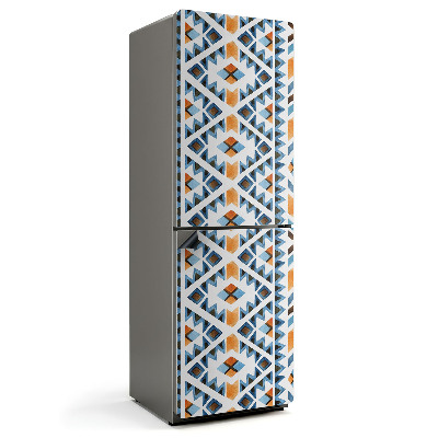 Mata magnetyczna na lodówkę Geometryczne romby w nowoczesnym stylu