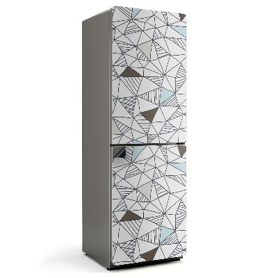 Mata magnetyczna na lodówkę Geometria w abstrakcyjnym stylu