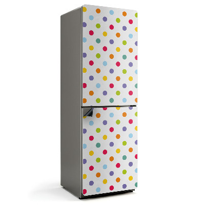 Mata magnetyczna na lodówkę Kolorowe kropki w intensywnych odcieniach