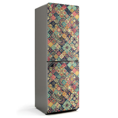 Mata magnetyczna na lodówkę Geometria kafelkowa w stylu nowoczesnym