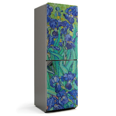 Mata magnetyczna na lodówkę Kwiatowy motyw irysów