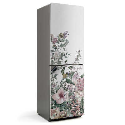 Mata magnetyczna na lodówkę Kwiatowy motyw z elementami natury