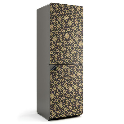 Mata magnetyczna na lodówkę Kwiatowe kształty w geometrycznym stylu