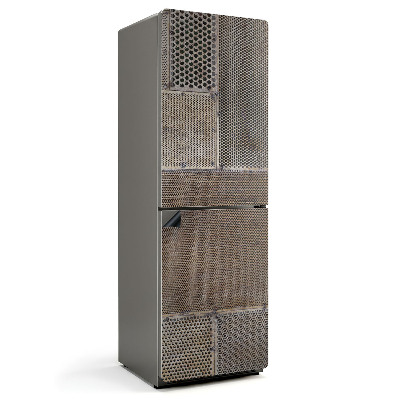 Mata magnetyczna na lodówkę Wzór dziurkowanej stali