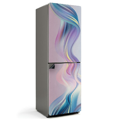 Mata magnetyczna na lodówkę Pastelowe fale w delikatnych tonach