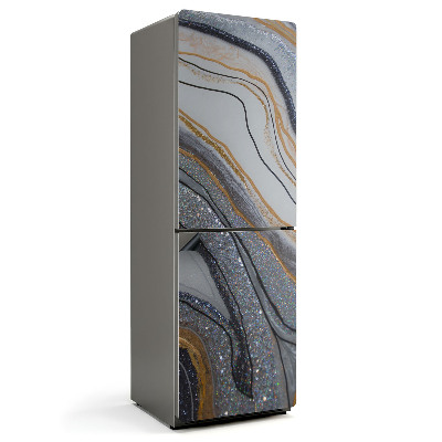 Mata magnetyczna na lodówkę Fale i linie w abstrakcyjnym stylu