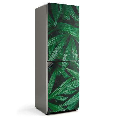 Mata magnetyczna na lodówkę Kropliste liście w harmonijnym tańcu