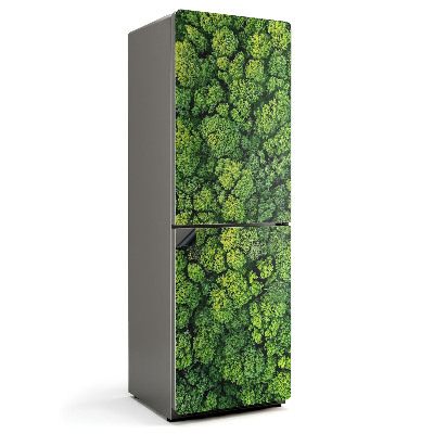 Mata magnetyczna na lodówkę Górski krajobraz z zielonym lasem