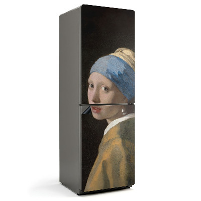 Mata magnetyczna na lodówkę Portret dziewczyny z klejnotem