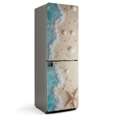 Mata magnetyczna na lodówkę Plażowe muszle i fale