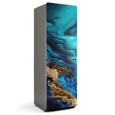 Mata magnetyczna na lodówkę Fale i struktury w abstrakcyjnym stylu