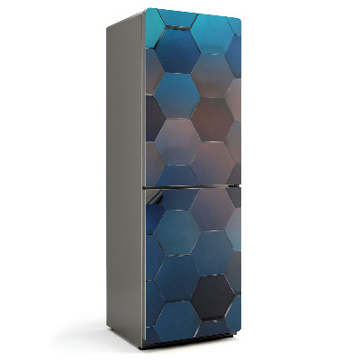 Mata magnetyczna na lodówkę Sześciokątna mozaika przestrzenna