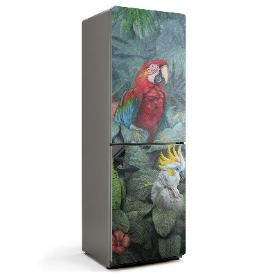 Mata magnetyczna na lodówkę Rajskie ptaki w gęstwinie dżungli