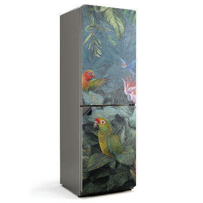 Mata magnetyczna na lodówkę Egzotyczne ptaki w gęstwinie