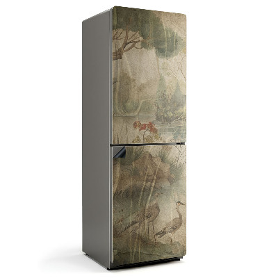 Mata magnetyczna na lodówkę Krajobraz w harmonii z ptakami