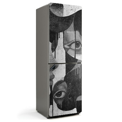 Mata magnetyczna na lodówkę Kobiece Wizerunki w Abstrakcji