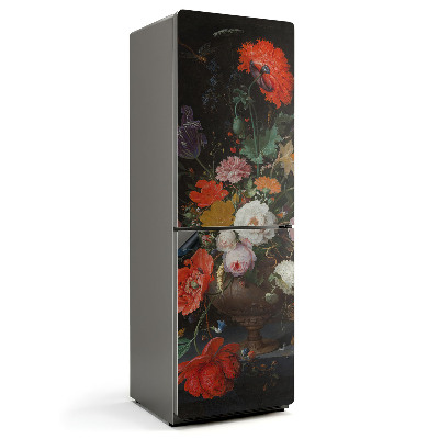 Mata magnetyczna na lodówkę Kwiatowy zestaw w szklanym naczyniu