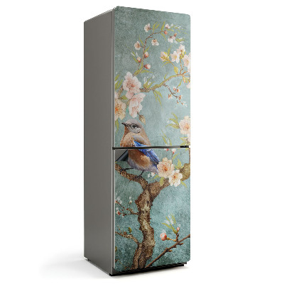 Mata magnetyczna na lodówkę Ptasie wędrówki w kwiatach