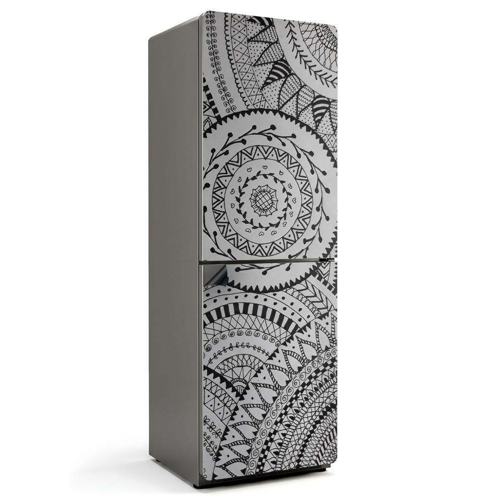 Mata magnetyczna na lodówkę Mandala w okręgach