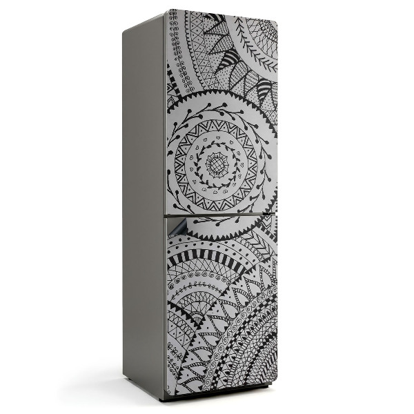 Mata magnetyczna na lodówkę Mandala w okręgach