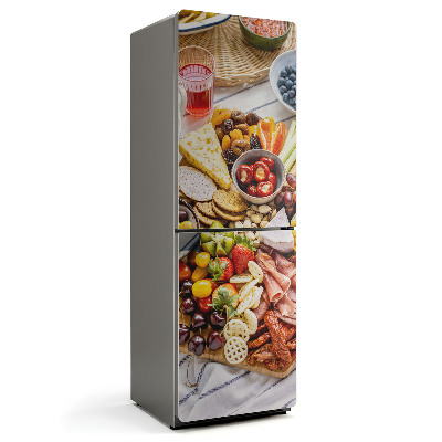 Mata magnetyczna na lodówkę Przekąskowy wzór na desce