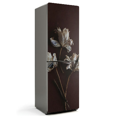 Mata magnetyczna na lodówkę Kwiatowe detale w suszonej formie