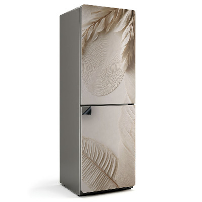 Mata magnetyczna na lodówkę Roślinny układ w stylu minimalistycznym