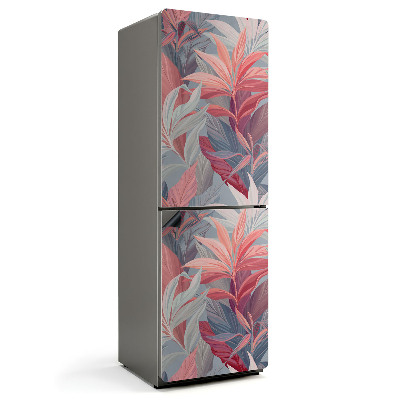 Mata magnetyczna na lodówkę Roślinny motyw z liśćmi