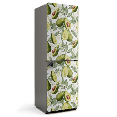 Mata magnetyczna na lodówkę Awokado wśród zielonych liści