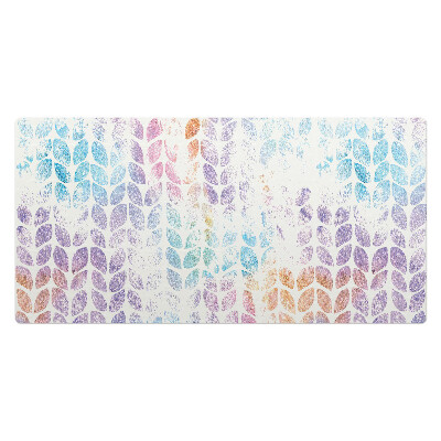 Duża podkładka na biurko dla dzieci Liście w pastelach