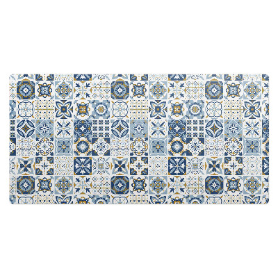 Mata na biurko Kafelki w stylu retro