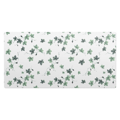 Podkład ochronny na biurko Liście bluszczu na bieli