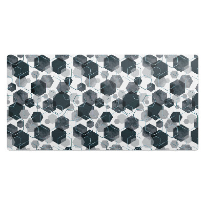 Podkładka na całe biurko Geometryczne heksagony