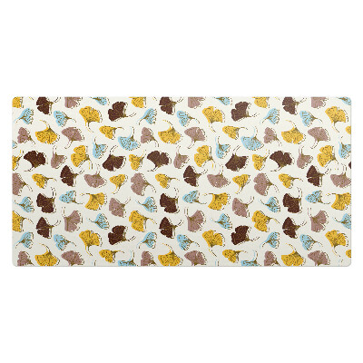 Mata na biurko Liście ginkgo wzór