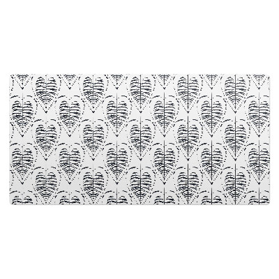 Duża podkładka na biurko dla dzieci Liście symetria retro