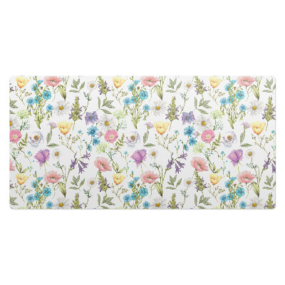 Mata na biurko Kwiatowy wzór vintage