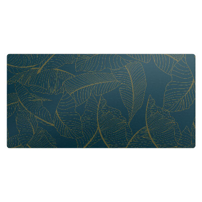 Podkład ochronny na biurko Liście na ciemnym tle