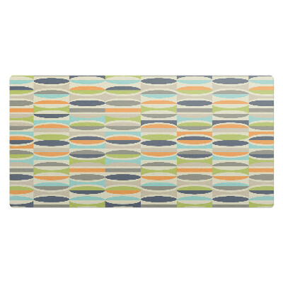 Duża podkładka na biurko dla dzieci Owalny wzór retro