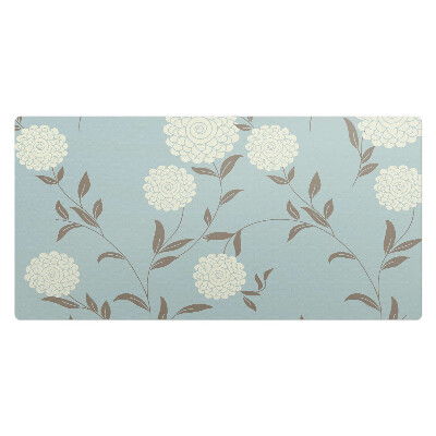 Duża podkładka na biurko dla dzieci Kwiatowy wzór retro