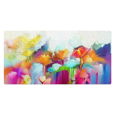 Duża podkładka na biurko dla dzieci Abstrakcyjne kwiaty