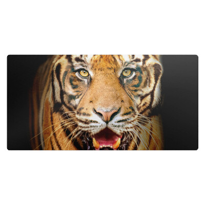 Duża podkładka ochronna na biurko Tygrys - zbliżenie pyska