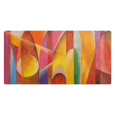 Mata ochronna na biurko Kolorowe łuki abstrakcji