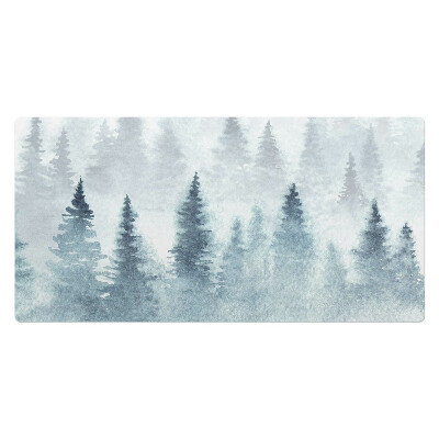Duża podkładka na biurko dla dzieci Akwarelowy las mgieł