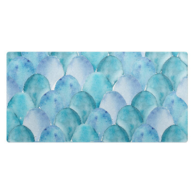 Duża podkładka na biurko dla dzieci Akwarelowe łuski