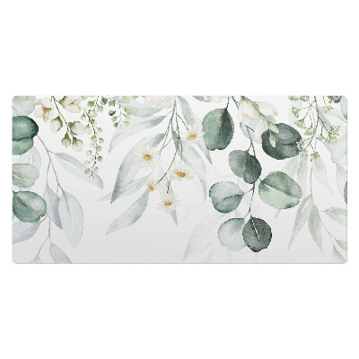 Duża podkładka na biurko dla dzieci Kwiatowy wzór liści